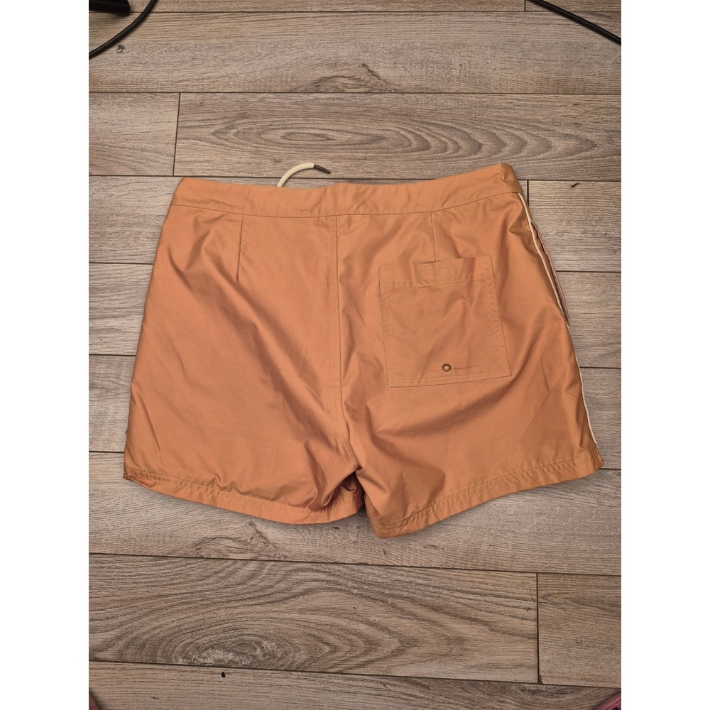 Dandy Del Mar Mens Bronze Orange Lace Up Swim Trunks Board Shorts Size 32 - Picture 11 of 11